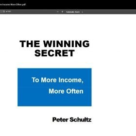 Download Peter Schultz - The Winning Secret Training