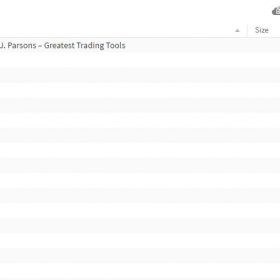 Download Michael J. Parsons - Greatest Trading Tools