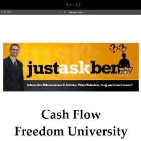 Download Ben Leybovich - Cash Flow Freedom University 2016